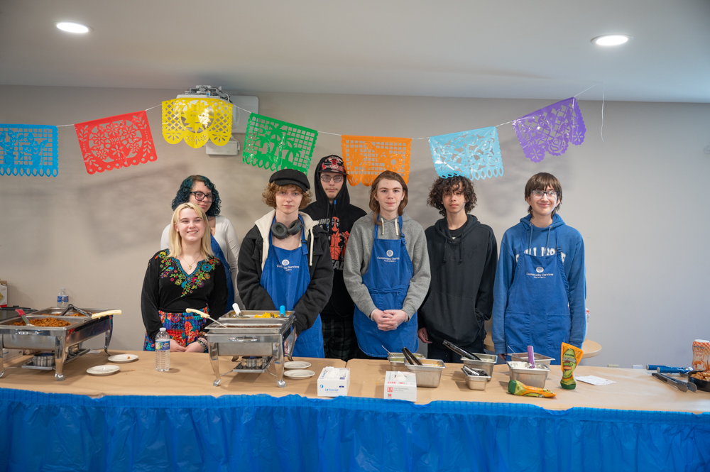 little girl coloring